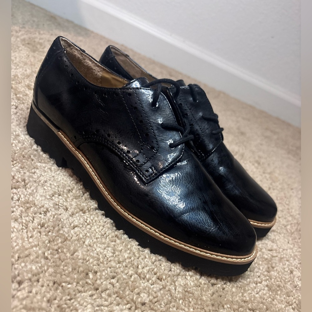 Franco Sarto Classic Black Oxfords